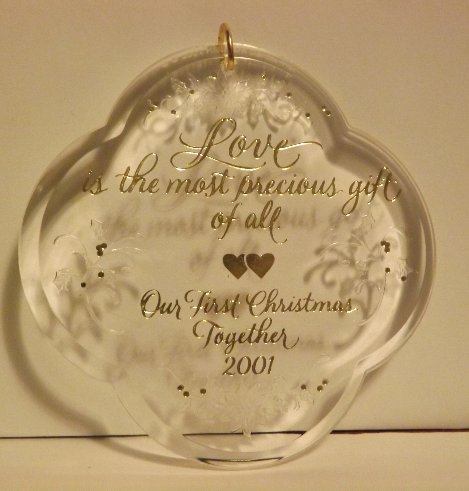 Hallmark Keepsake Ornament Our First Christmas Together 2001 - £7.98 GBP