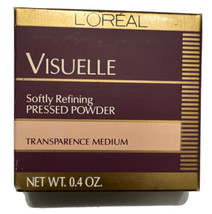 L&#39;oreal Visuelle Soft Refining Pressed Powder (Transparence Medium ) (.4 Oz) New - £11.51 GBP
