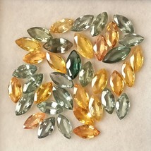 Yellow, Green, Teal, Light Yellow, Sapphire, Marquise shape, 16.40 Cts, 37 Pcs.  - £399.67 GBP