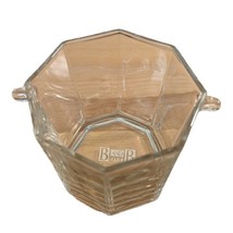 Vintage B &amp; B Liqueur Clear Glass Ice Pail Bucket Candy Dish Made In France - $293.28 MXN