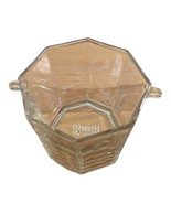 Vintage B &amp; B Liqueur Clear Glass Ice Pail Bucket Candy Dish Made In France - $21.97 CAD