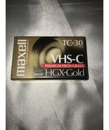 Maxell VHS-C Premium High Grade HGX-Gold TC-30 Videotape Ships N 24h - $288.02 MXN