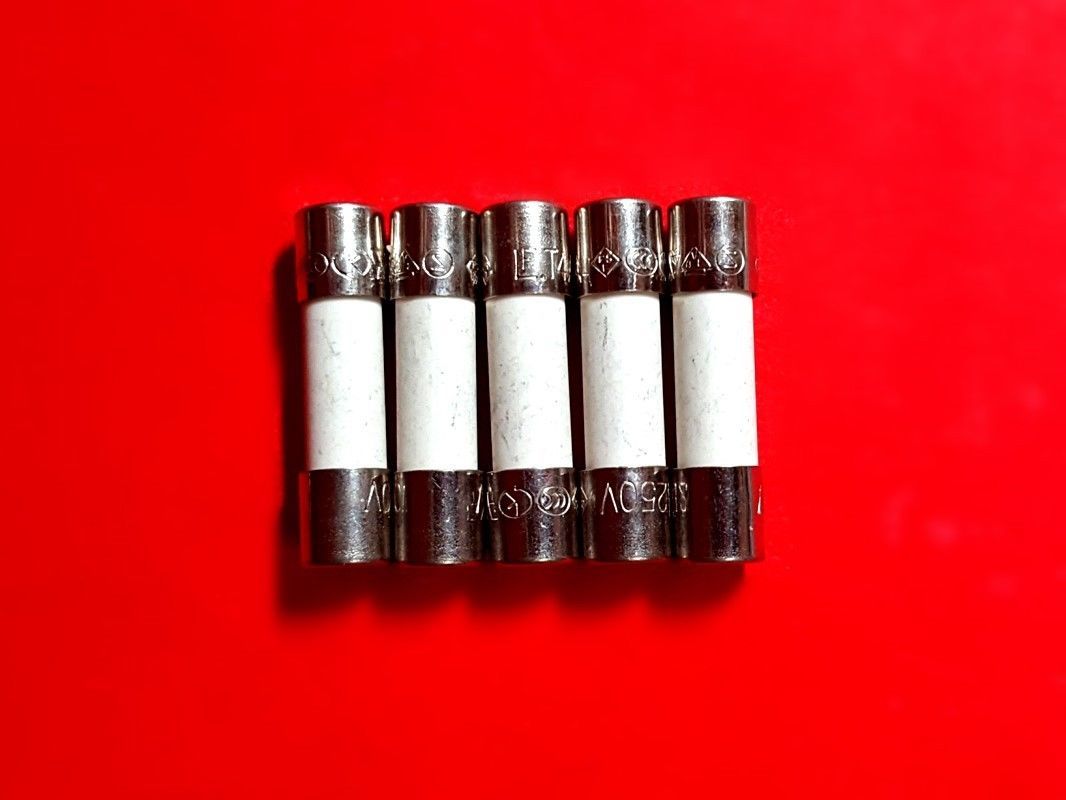 5pcs F5AH250VP, 5×20mm Fast-Acting Ceramic Body Cartridge Fuse, Littlefuse Brand