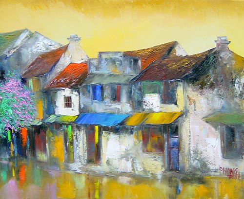 Rural landscape 16, a 24â€ x 32â€ commission original oil painting by  - $159.00