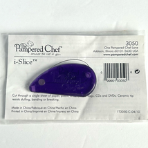 Pampered Chef Purple iSlice 3050 Magnetic Paper Magazine Ceramic Cutter HTF - $24.75