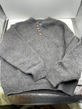Vintage PENDLETON 100% Virgin Wool Sweater XL Outdoors Man Made USA Small Hole - £31.57 GBP