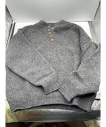 Vintage PENDLETON 100% Virgin Wool Sweater XL Outdoors Man Made USA Small Hole - $39.59