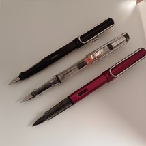 3Pc Set Lamy  Fountain Pen AL-star Black, Pink &amp;  Vista 012 Transparent - $2,550.80 MXN