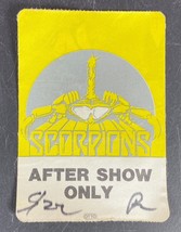 Scorpions Love at First Sting Tour backstage Pass 1984 Chicago Vintage - £11.60 GBP