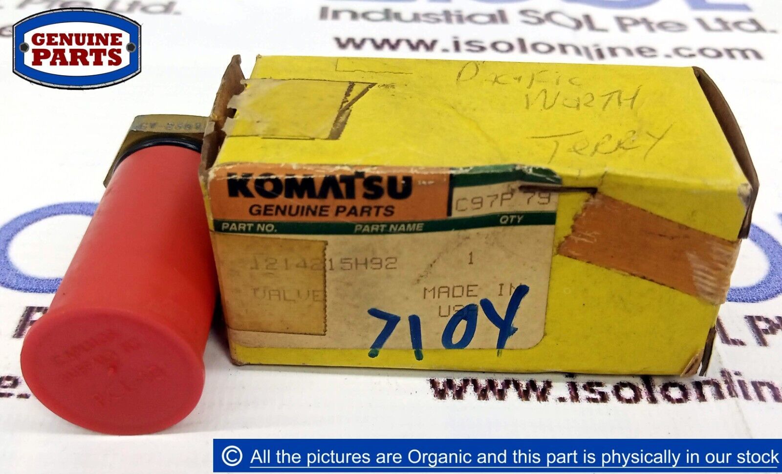 Komatsu 1214215H92 Valve Excavator Wheel Loader Dressta Caplugs LiuGong ... - $225.00