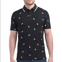 Denim &amp; Flower Polo Shirt Mens Large Black Pineapples  Short Sleeve XL NWT - £35.39 GBP