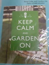 Meadow Creek &quot;Keep Calm &amp; Garden On&quot; Decorative Garden Flag  12.5 x 18in  NIP - £10.33 GBP