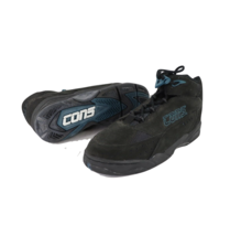 NOS Vintage 90s Converse Speedpull Mid Basketball Shoes Sneakers Black Y... - $33.61