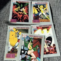 Lot Of 5 Assorted 1991 Impel DC Comics Super Hero Trading Cards NM. #70-74 - £4.71 GBP