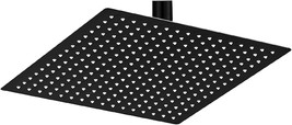 BESy 12 Inch Rain Shower Head, 12&quot; Square Rainfall &amp; High, Matte Black F... - $28.99