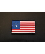 PVC GITD Bennington Flag Spirit of &#39;76 Uniform Patch American 1776 Hook/... - $8.95