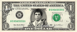 SCARFACE Tony Montana Al Pacino on a Dollar Bill Cash Money Collectible Celebrit - £7.08 GBP