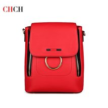 CHCH Fashion Soft Leather Women Backpack High Quality Ladies Daily Casual Should - £63.00 GBP