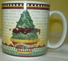 Debbie Mumm Mumm&#39;s the Word 12 Days of Christmas Coffee Mug - $12.75