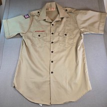 Vintage Boy Scouts of America Men’s Uniform Shirt L USA Made Tan Button Up - €34,56 EUR