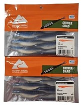 Lot of 2 Ozark Trail, 5” Shiner Shad, Albino Fishing Lure, 9 Count - £10.94 GBP