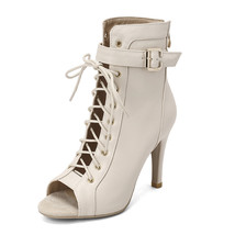Women&#39;s Fashion Summer Boots Open Toe Comfortable High Heel Sandals Lace-up Casu - £63.94 GBP