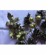 Vintage Cluster Ornaments Christmas Tree Pick Stick - $188.16 MXN