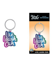 Wood Rocket Live Laugh Cum Keychain - Multi Color - $19.79