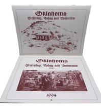 Vtg Oklahoma Calendars Lot 2 1994 1995 Yesterday Today &amp; Tomorrow History Facts - £21.88 GBP