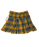 Colorful Planet Teen Yellow Black White Knit Plaid Skirt New Large 14 - $22.49 CAD