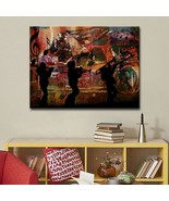 Jazz Trio&#39; Oversized Canvas Wall Art Multi Color Modern Contemporary Rec... - £85.38 GBP