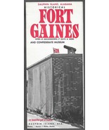 Vintage 1960s FORT GAINES Civil War Fort &amp; Confederate Museum Alabama Br... - $368.27 MXN