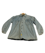 VTG Stanley Denim Shirt Jacket Flannel Lined Jean Shacket  XL Mens Winter - €32,88 EUR