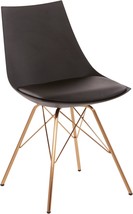 Black Oakley Mid-Century Modern Bucket Chair By Osp Home Furnishings. - £96.48 GBP