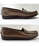 SAS Metro Bronze Slip On Leather Moccasin Toe Loafers - Women&#39;s Size 9M - $704.41 MXN