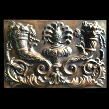 Renaissance Hellenistic Scrolls Antique replica Wall plaque Tile - Bronze Finish - £20.08 GBP