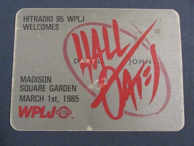 VINTAGE HALL AND OATES 1985 WPLJ NEW YORK RADIO PPROMO UNUSED BACKSTAGE ... - $5.20