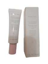 Mary Kay Full Coverage Foundation Bronze 600 New 1 Fluid Ounce Pink Cap - £42.34 GBP