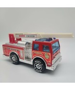 1989 BUDDY L Big Bruiser Pumper Fire Truck, Siren & Lights, Plastic/Metal *READ* - £17.80 GBP