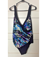 Catalina Women&#39;s Black and Multicolor One Piece Swimsuit Size 2X - $20.10
