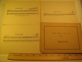 (lot of 11) Vintage Sheet Music Cards 5&quot;x7&quot; 1932 CRADLE SONG Ludwig &amp;... [Z23b] - £10.28 GBP