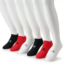 Mens Under Armour 6-pack Training Cotton Performance No-Show Socks - Size 9-12.5 - £14.34 GBP