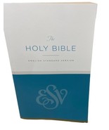 The Holy Bible Blue White English Standard Version Paperback - £4.66 GBP