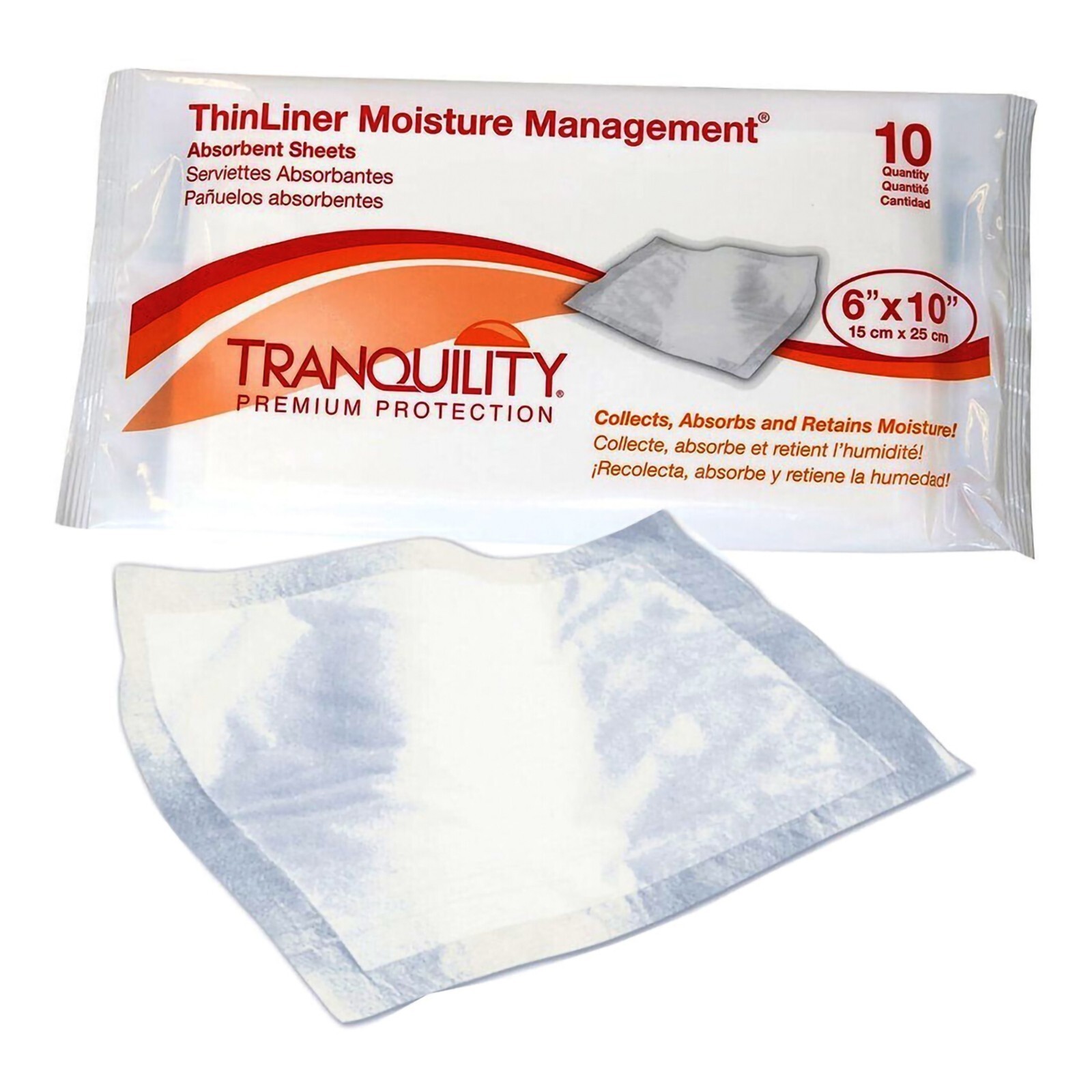 Tranquility ThinLiner Skin Fold Pad 6 X 10 Absorbs and Retains Moisture ... - $14.74