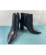 Circus by Sam Edelman Boot Women 8M Harley Shoes Black Leather Block Hee... - $27.54