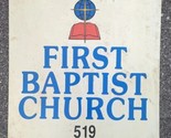 Vintage First Baptist Church Metal Sign 24X30 - £150.18 GBP