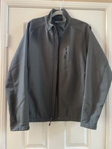 Kirkland men’s soft shell water resistant zip up jacket dark green size M - $37.09