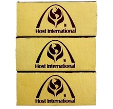 Host International Hotel Vintage Matchbox MIJ Advertisement Lot Of 3 E11 - $366.58 MXN