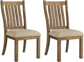 Signature Design by Ashley Grindleburg Farmhouse Upholstered Dining, Light Brown - $262.99