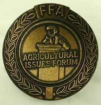 Vintage Ffa Future Farmers Of America Agricultural Issues Brass Jacket Pin - $19.79